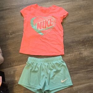 Nike Coral and Mint Kids Set
